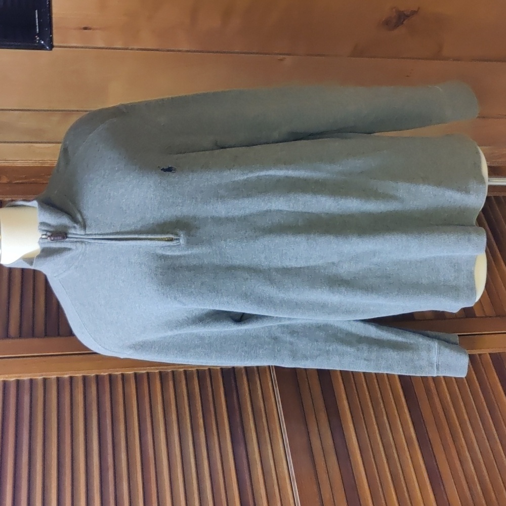 Polo by Ralph Lauren Gray Quarter Zip Long Sleeve Shirt
